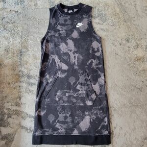 Nike Black and Gray Sleeveless Dress